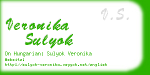 veronika sulyok business card